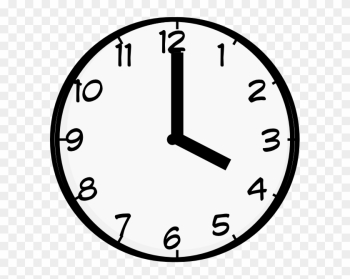 4 O Clock Clip Art - Clock Face Clip Art