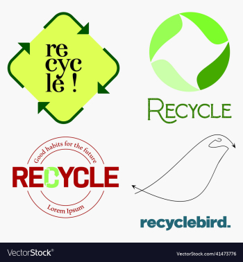 4 recycle modern logo simple art 4 recycle modern logo simple art