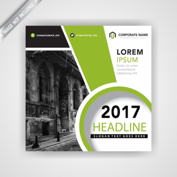 4A abstract booklet template