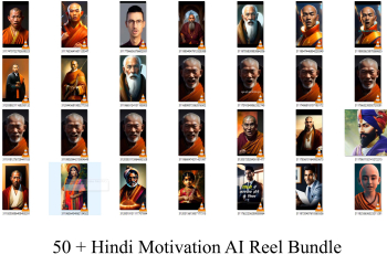 50 + Hindi Motivation AI Reel Bundle