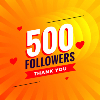 500 followers social media network background Free Vector 500 followers social media network background Free Vector