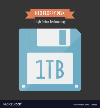 50neofloppydisk vector image