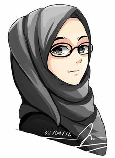 7 Best cartoon hijab images in 2017 | Hijab drawing, Hijab cartoon ...