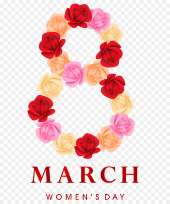 8 March Womens Day PNG Clipart Image 