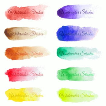 8 watercolor brushstrokes 8 watercolor brushstrokes