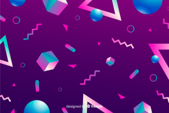 80s geometric background design with retro style Free Vector 80s geometric background design with retro style Free Vector