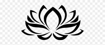 8660 Lotus Flower Outline Clip Art Free Public Domain - Lotus Flower Black And White