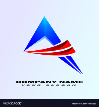a abstract modern 3d letter logo