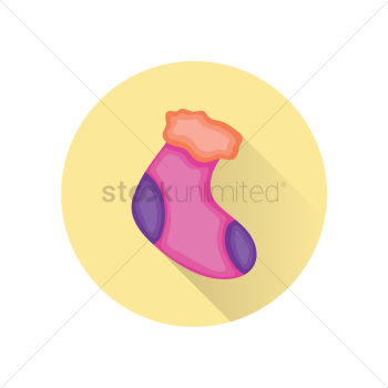 A baby sock A baby sock