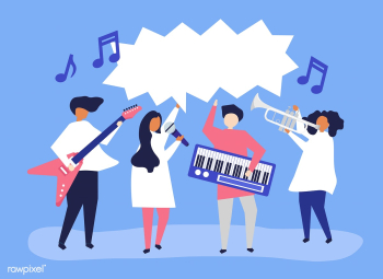 A band performing live music | Free stock vector - 478152 A band performing live music | Free stock vector - 478152