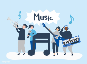 A band performing live music | Free stock vector - 479098 A band performing live music | Free stock vector - 479098