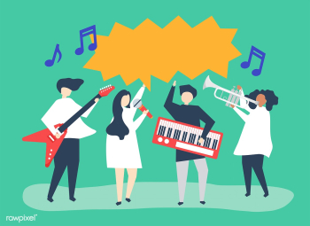 A band performing live music | Free stock vector - 479115 A band performing live music | Free stock vector - 479115