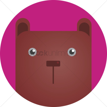 A bear head A bear head