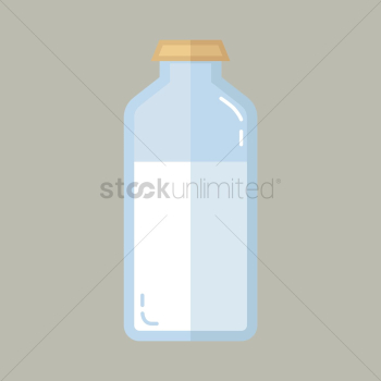 A bottle of milk A bottle of milk