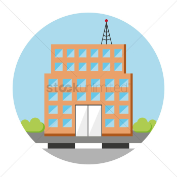 A building with transmission tower A building with transmission tower