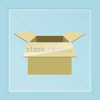 A cardboard box A cardboard box
