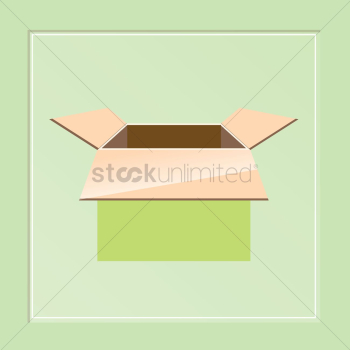 A cardboard box A cardboard box