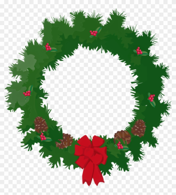 A Christmas Wreath By Thestockwarehouse A Christmas - Merry Christmas Wreath Clip Art A Christmas Wreath By Thestockwarehouse A Christmas - Merry Christmas Wreath Clip Art