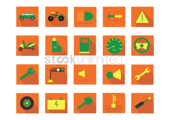 A collection of automobile items A collection of automobile items