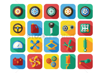A collection of automobile items A collection of automobile items