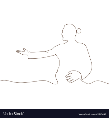 a continuous line art woman design template a continuous line art woman design template