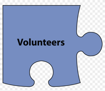 A Corner Puzzle Piece With The Word Volunteers Over - Big Brothers Big Sisters A Corner Puzzle Piece With The Word Volunteers Over - Big Brothers Big Sisters