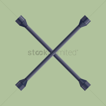 A cross wrench A cross wrench