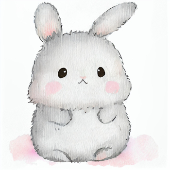 A cute and adorable baby bunny with a big fluffy tail A cute and adorable baby bunny with a big fluffy tail