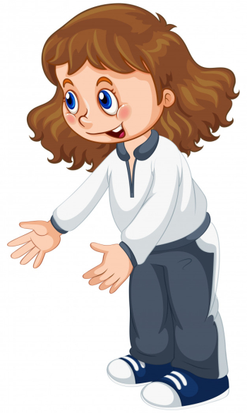 A cute girl character Free Vector A cute girl character Free Vector