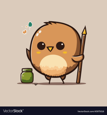 a cute mascot for an art design a cute mascot for an art design