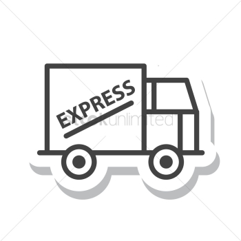 A delivery truck A delivery truck