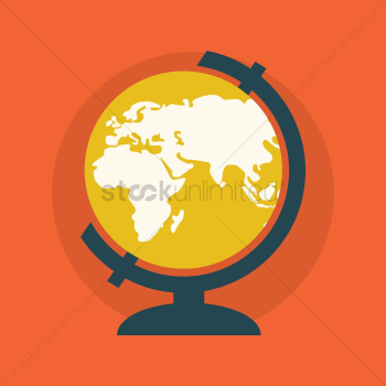 A desk globe A desk globe