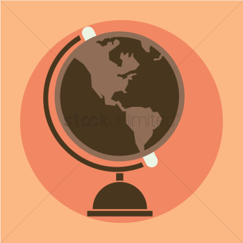A desk globe A desk globe