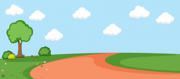 A flat nature landscape A flat nature landscape