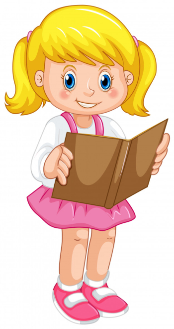 A girl reading book A girl reading book