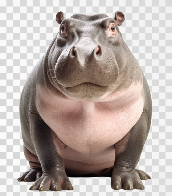 A hippo - PNG transparent background A hippo - PNG transparent background