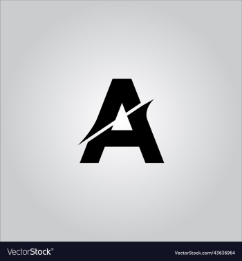 a letter logo with white background letter icon a letter logo with white background letter icon