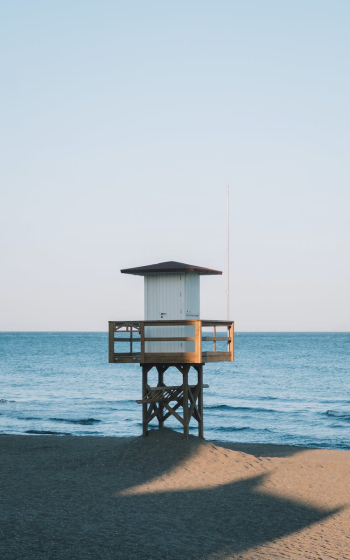 A Lifeguards Hut on the Beach A Lifeguards Hut on the Beach