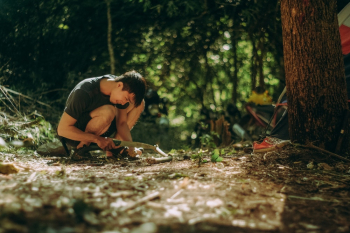 A Man Cutting Woods A Man Cutting Woods