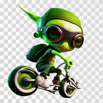 A monster riding a vehicle, PNG transparent background A monster riding a vehicle, PNG transparent background