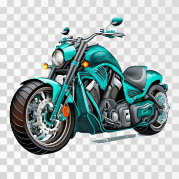 A motorcycle on PNG transparent background A motorcycle on PNG transparent background