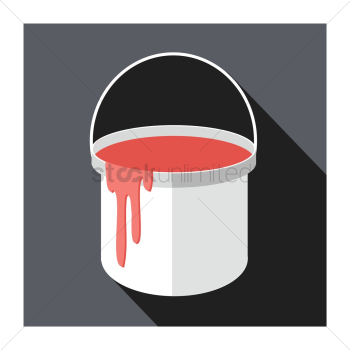 A paint bucket A paint bucket