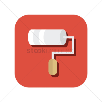 A paint roller