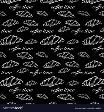 a pattern with croissants for coffee shop a pattern with croissants for coffee shop