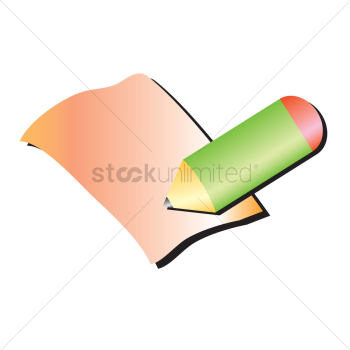 A pencil writing on paper