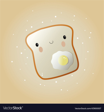 a piece of bread with scrambled eggs cute children a piece of bread with scrambled eggs cute children