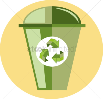 A recycle bin