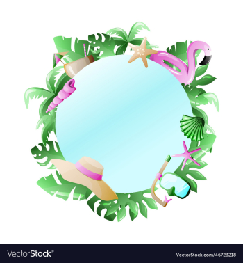 a round tropical frame