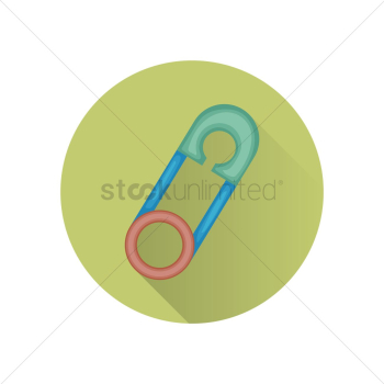 A safety pin A safety pin