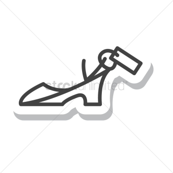 A sandal with price tag A sandal with price tag
